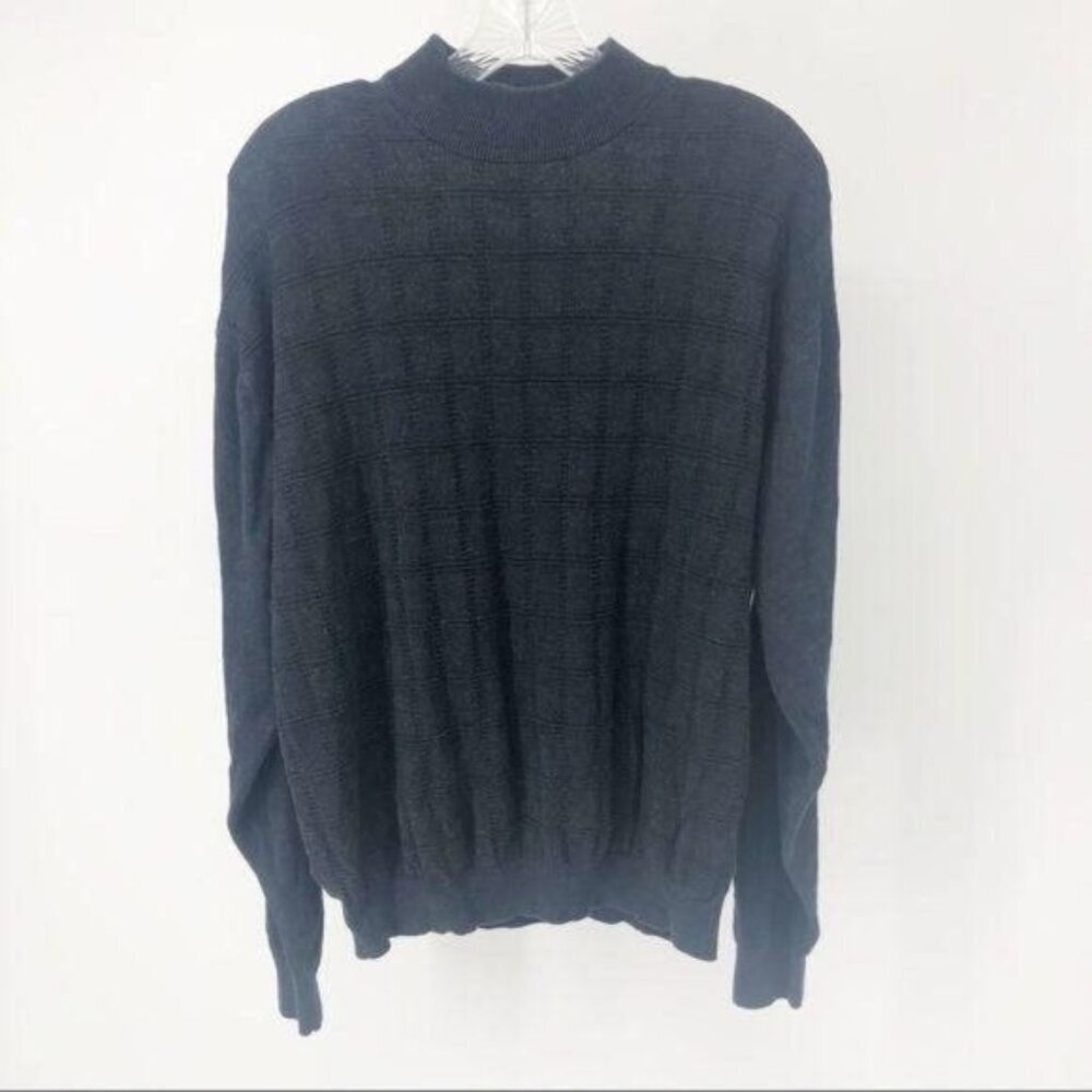 Pronto Uomo Pullover Windowpane Sweater Medium